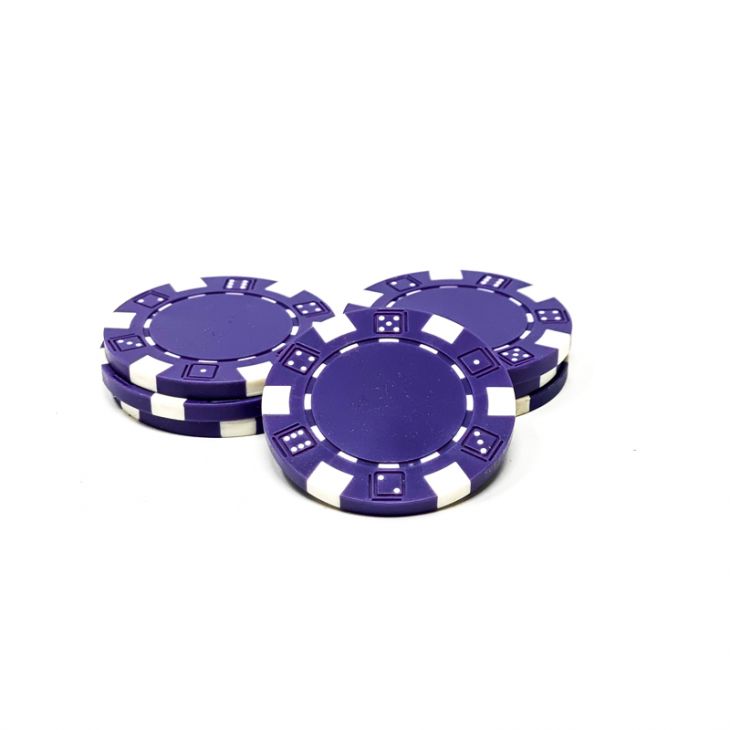 Poker Chips: Dice, 11.5 Gram / Heavy Weight, Purple main image